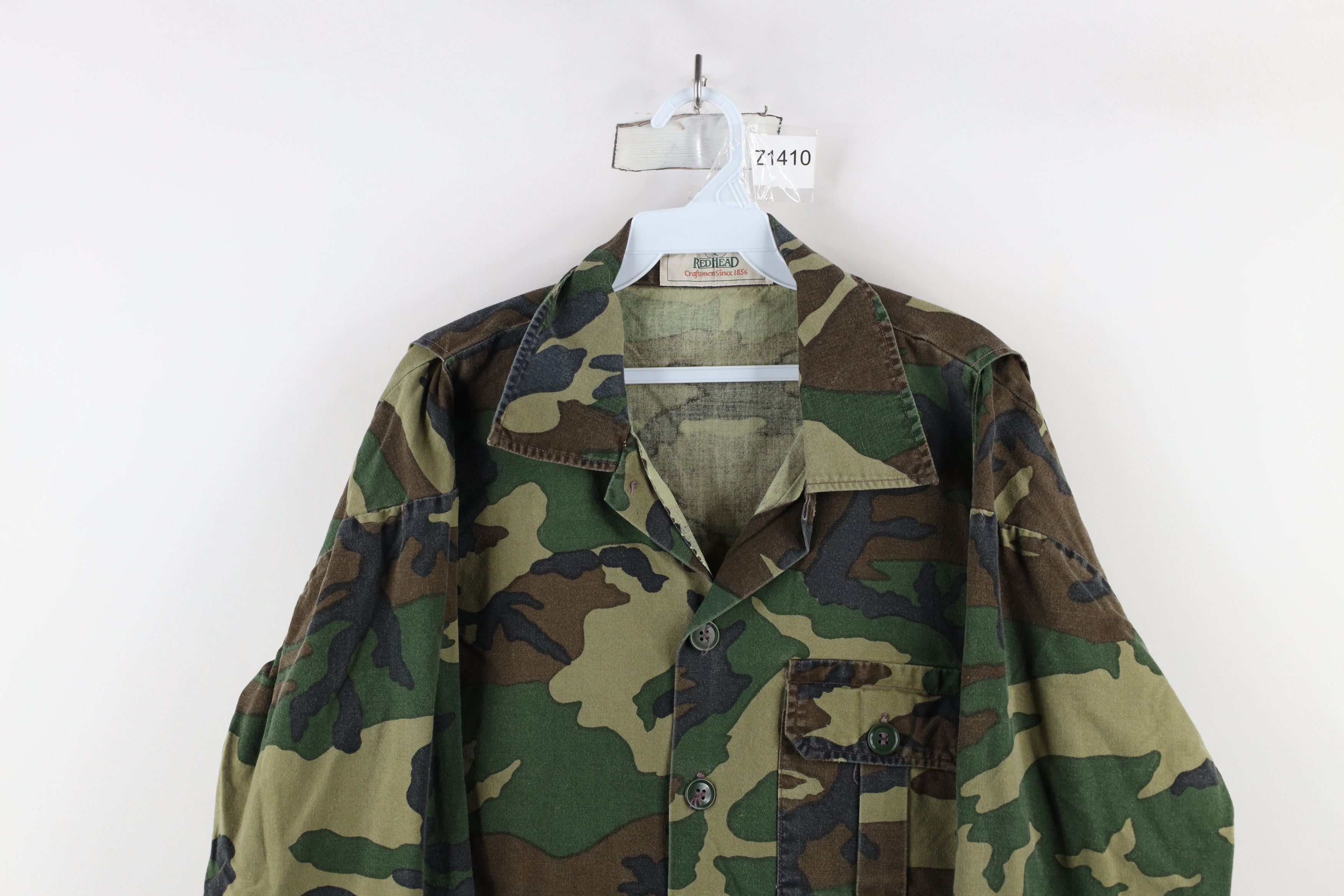 Vintage Vintage 90s Streetwear Camouflage Button Shirt Jacket USA Size US M / EU 48-50 / 2 - 2 Thumbnail