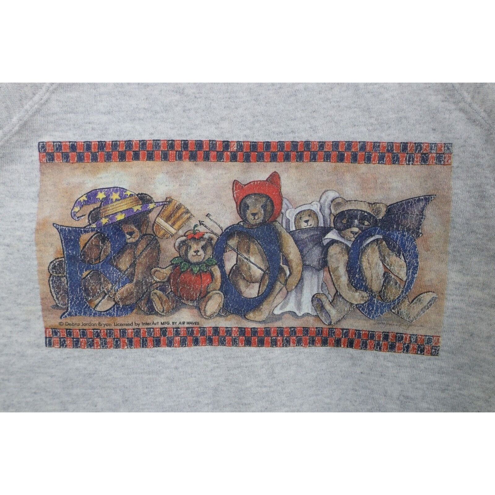Vintage Vintage 90s Streetwear Distressed Halloween Bear Sweatshirt Size S / US 4 / IT 40 - 4 Thumbnail
