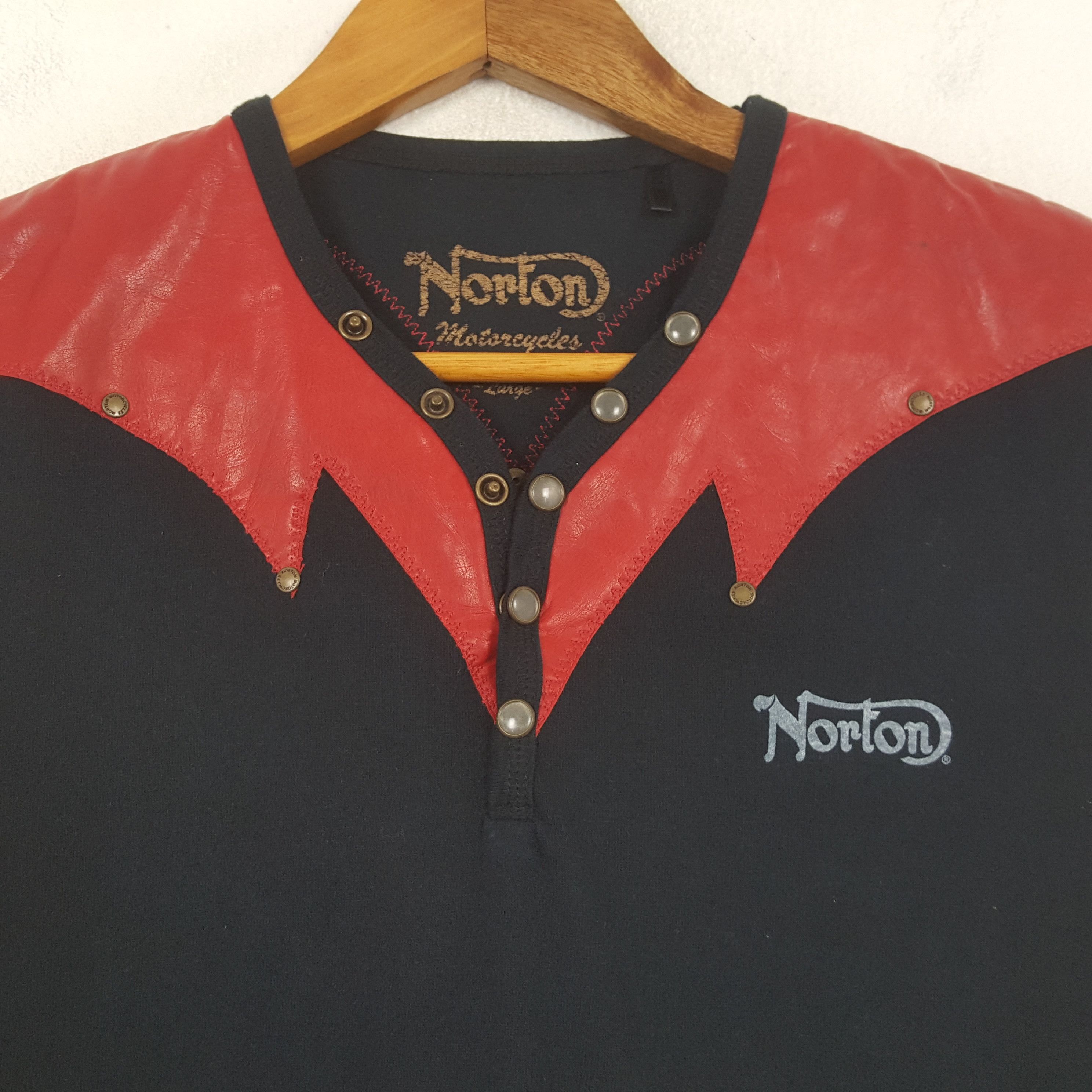 Norton × Vintage Vintage NORTON Racing Team Motorcycle T-shirt C285N1 Size US M / EU 48-50 / 2 - 4 Thumbnail