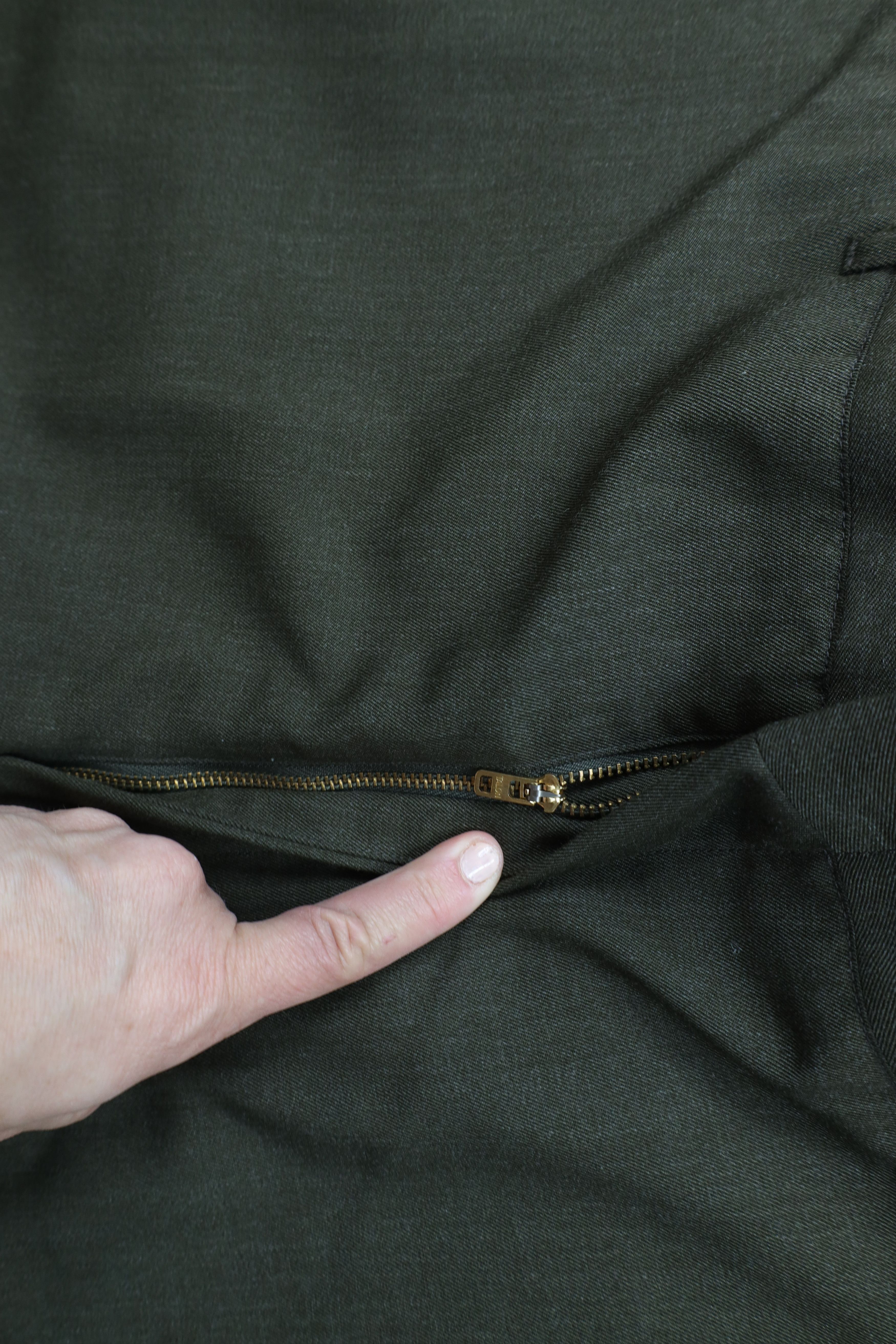 Vintage Vintage 90s Military Wool Blend Wide Leg Trousers Pants USA Size US 34 / EU 50 - 6 Thumbnail