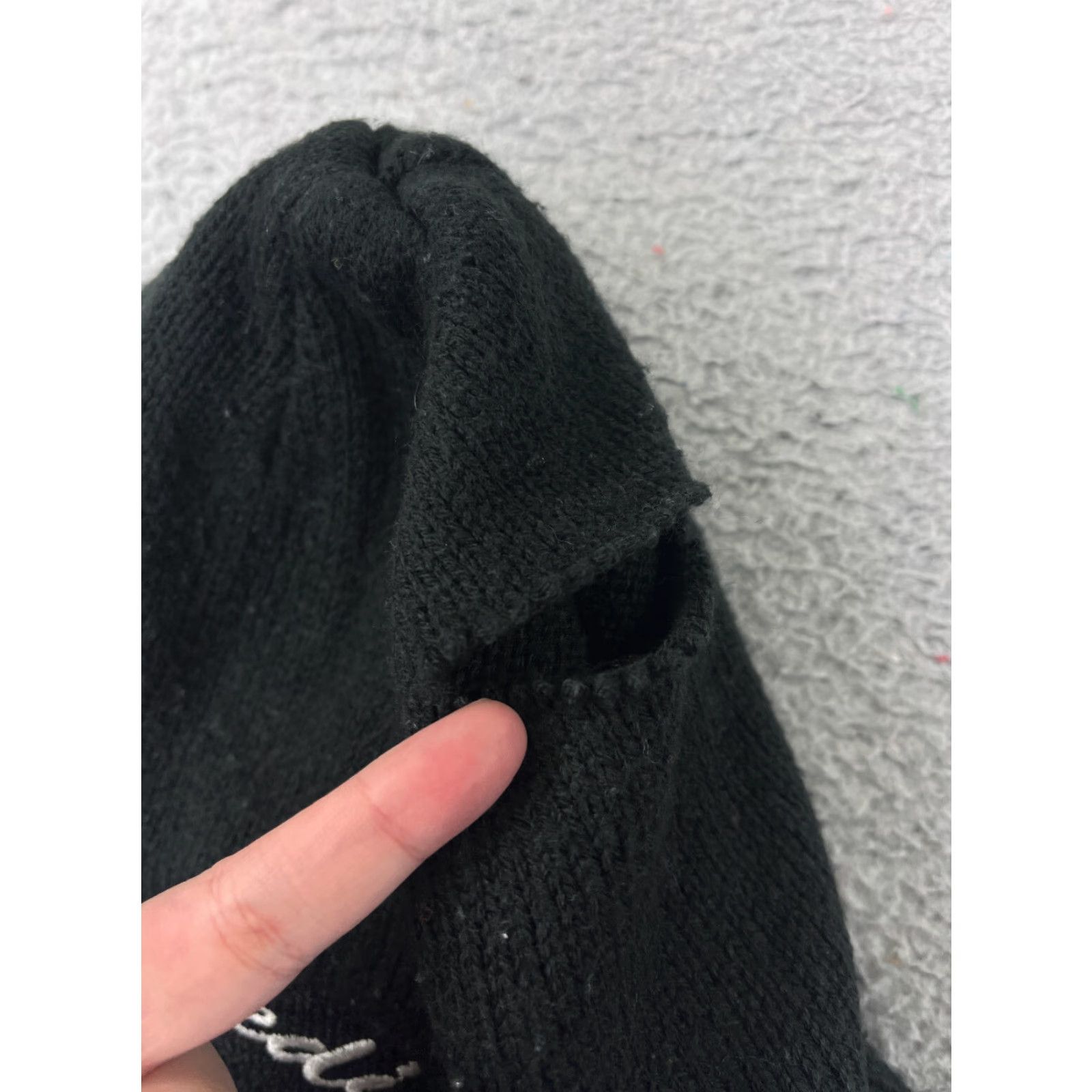 Port & Company Port & Company Beanie Hats Adult One Size Black Knit Lined Acrylic Polyester Ski Theme Mens/Unisex Size ONE SIZE - 3 Thumbnail