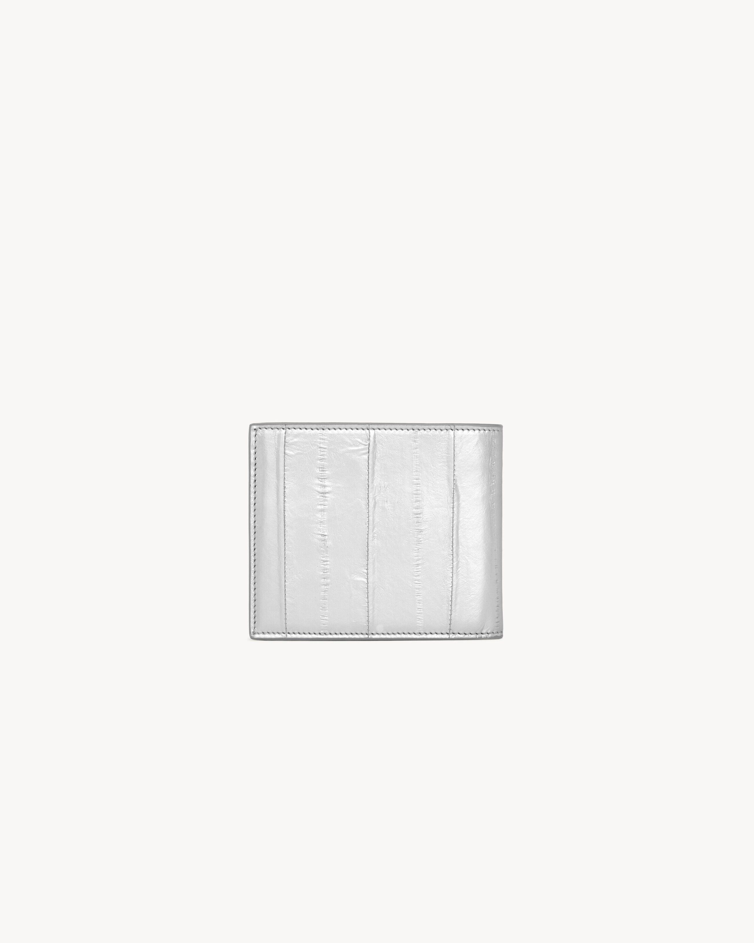 Saint Laurent Paris o1s1wg111124 Size: OS / East West Wallet in Silver Size ONE SIZE - 2 Thumbnail