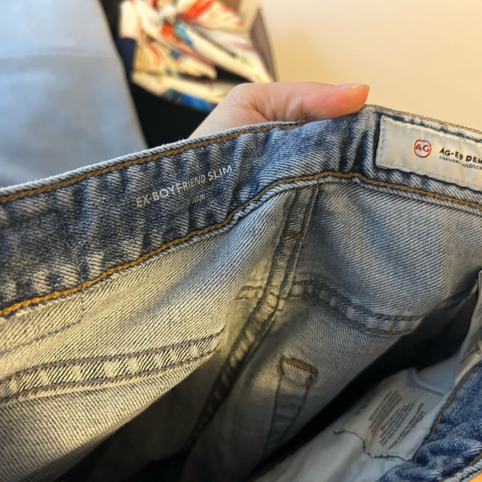 AG Adriano Goldschmied Ag Adriano Goldschmied Ex Boyfriend Slim Jeans Size 26" / US 2 / IT 38 - 4 Thumbnail