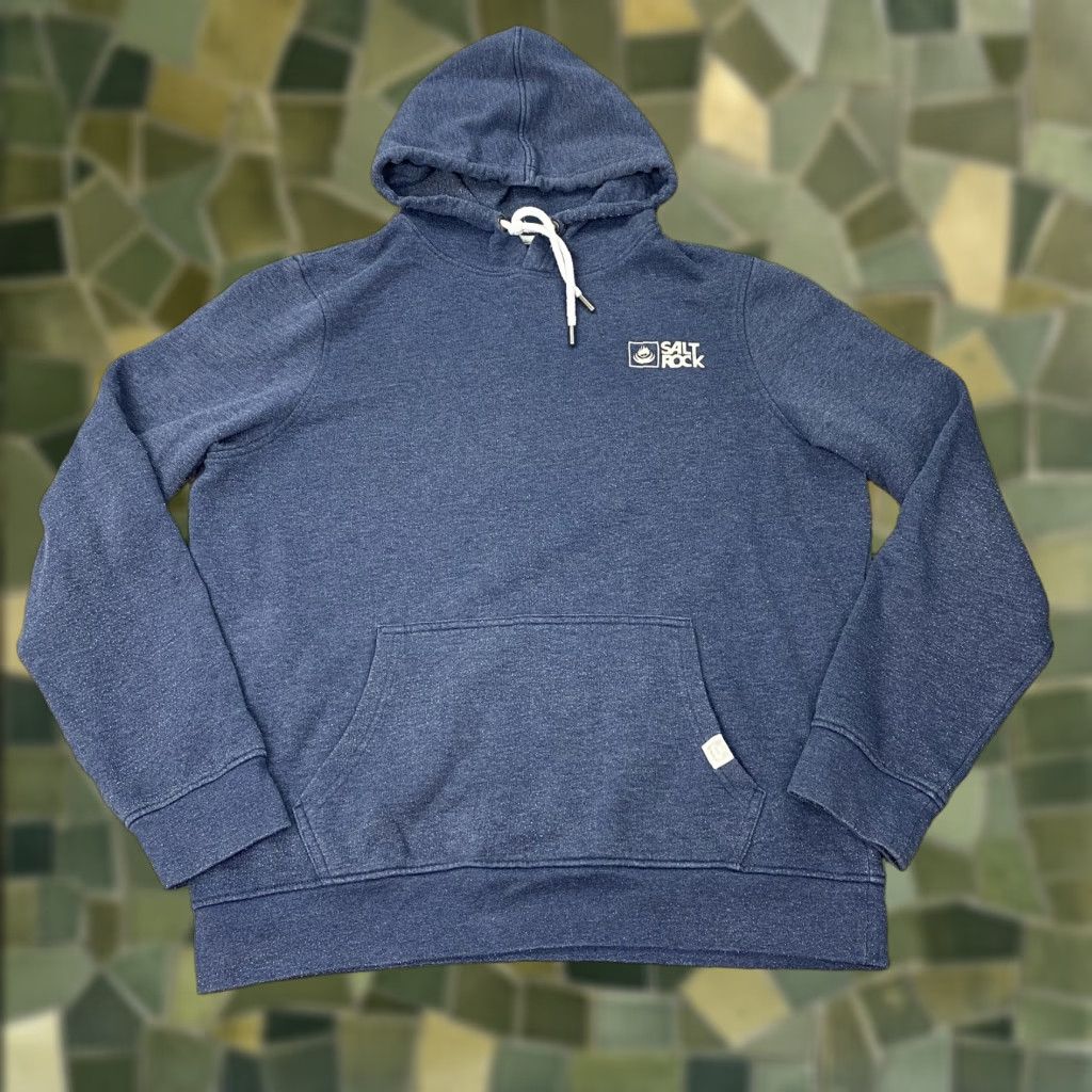 Vintage VINTAGE Saltrock Hoodie Mens Medium Blue Pullover Surf Logo 90s 2000s Size US M / EU 48-50 / 2 - 1 Thumbnail