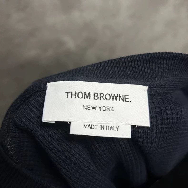 Thom Browne Thom browne The latest blue waffle cuff pattern logo short Size US XXL / EU 58 / 5 - 3 Thumbnail