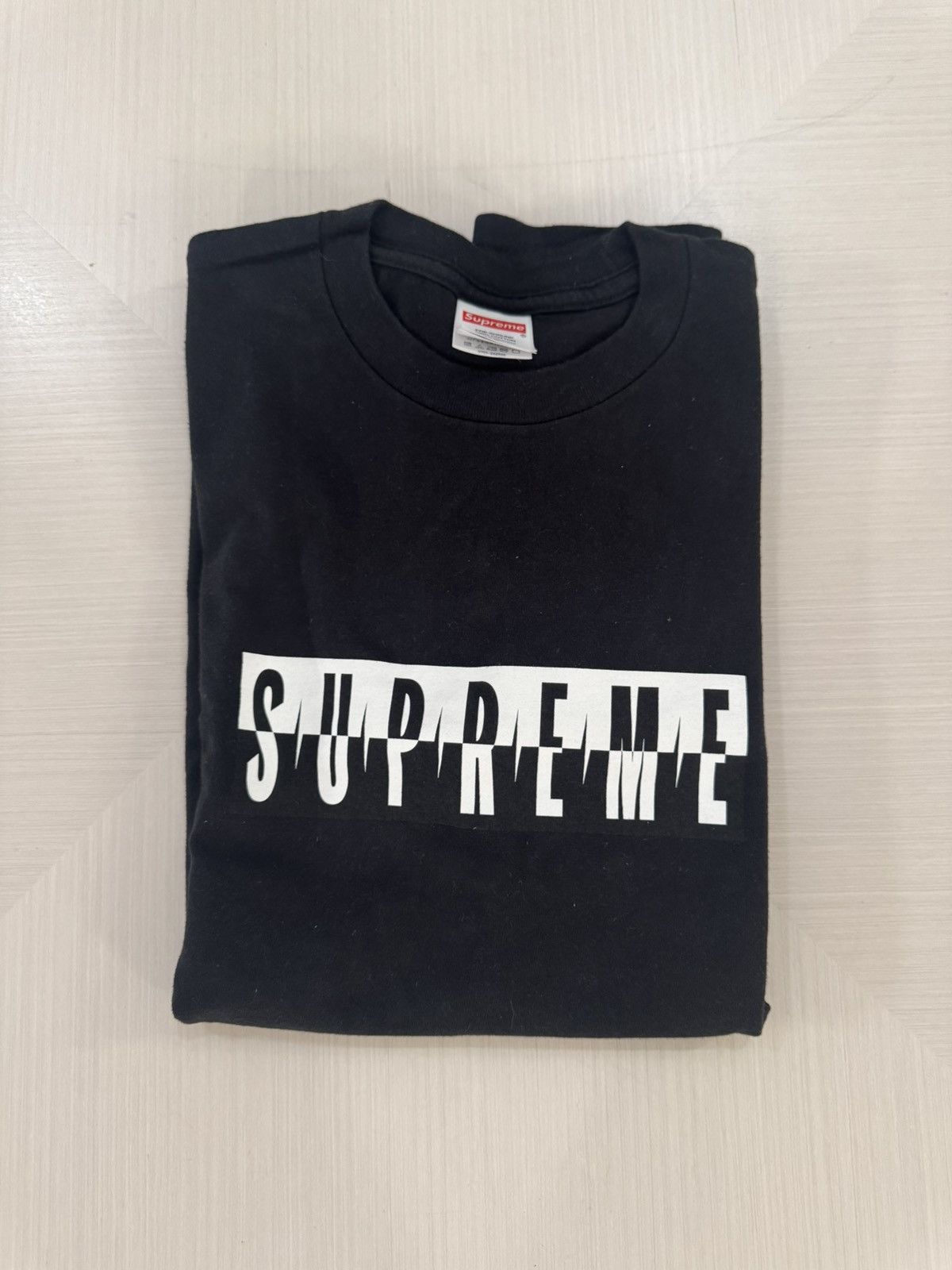 Supreme Sz S - Supreme Split Short Sleeve Football Top (Black
