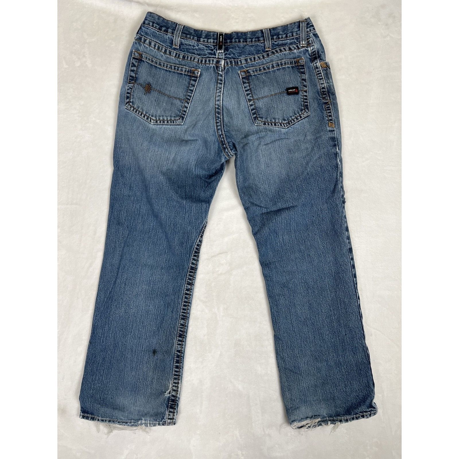Ariat Ariat FR M4 Jeans Mens 36x32 Blue Low Rise Boot Flame Resist Size US 36 / EU 52 - 9 Thumbnail