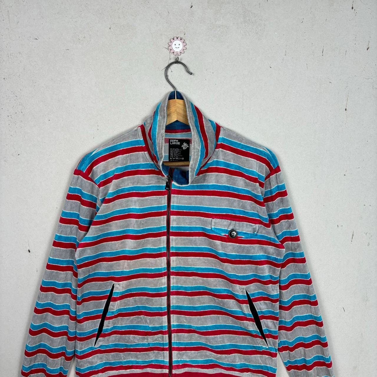 PPFM PPFM Striped Velour Track Jacket Vintage Japanese Archive M Size US M / EU 48-50 / 2 - 3 Thumbnail