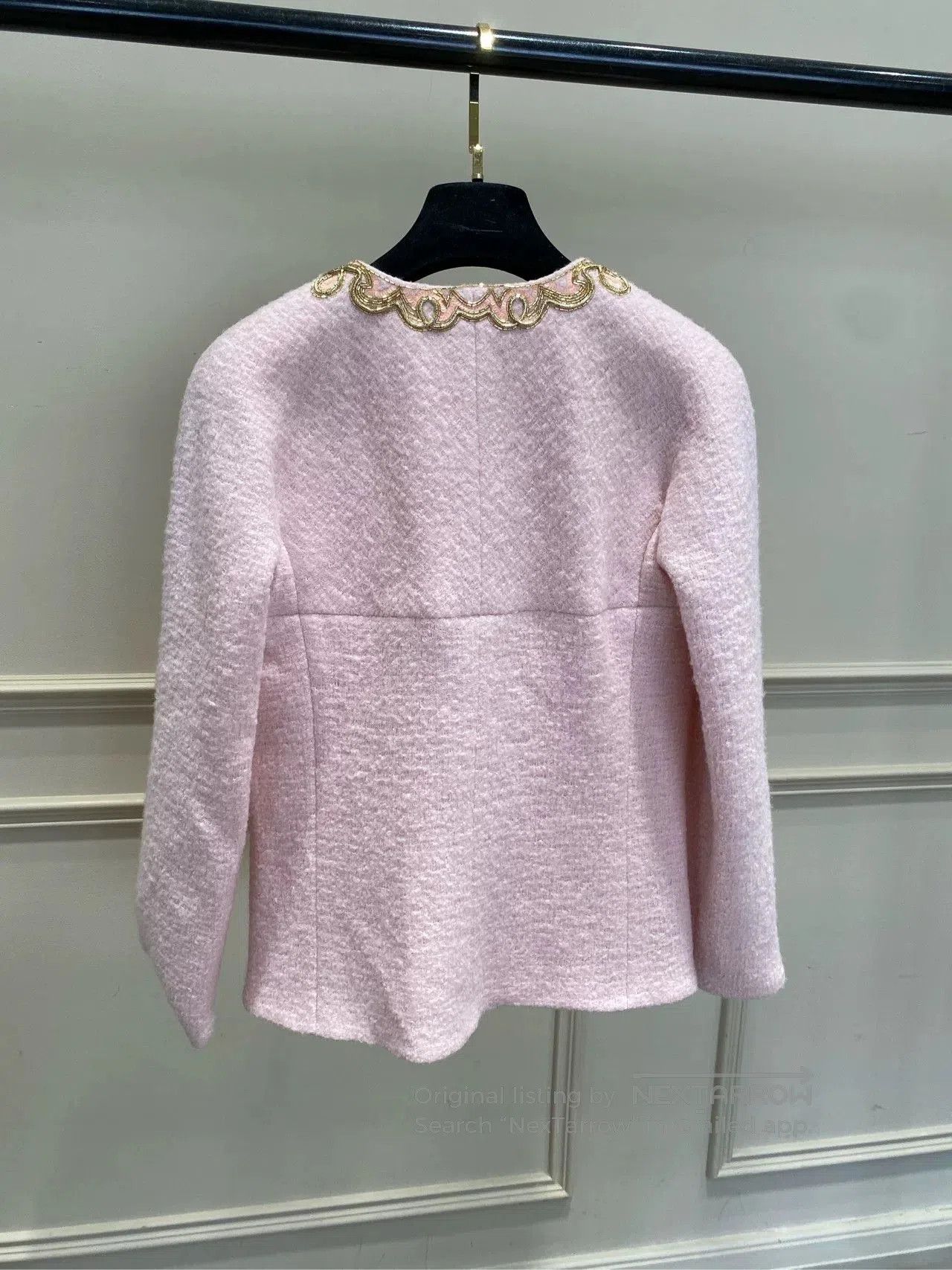 Chanel Chanel 21 Castle Series Pink Embroidered Coat. Size US M / EU 48-50 / 2 - 2 Thumbnail