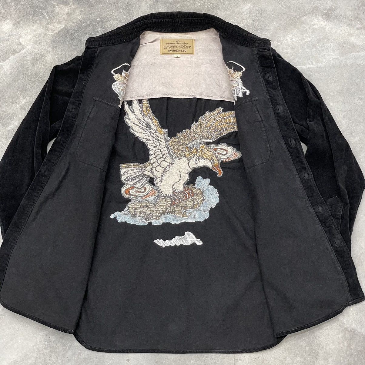 Avirex Avirex Sukajan Corduroy Button Jacket Rare Dragon Phoenix Size US L / EU 52-54 / 3 - 8 Thumbnail