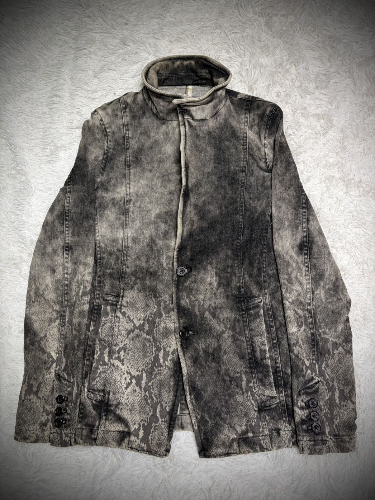 Tornado Mart Tornado Mart snake skin smoke blazer jacket Size US M / EU 48-50 / 2 - 1 Thumbnail