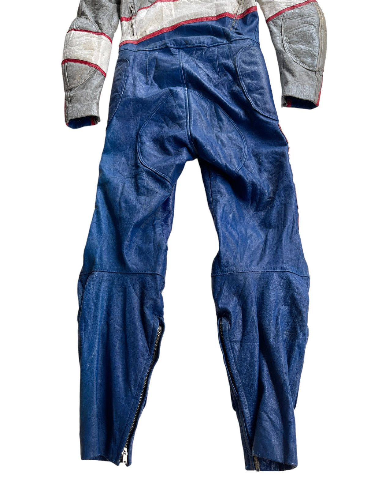 Japanese Brand Vintage 80s Kadoya Leather Racing Suit Size US 28 / EU 44 - 16 Thumbnail