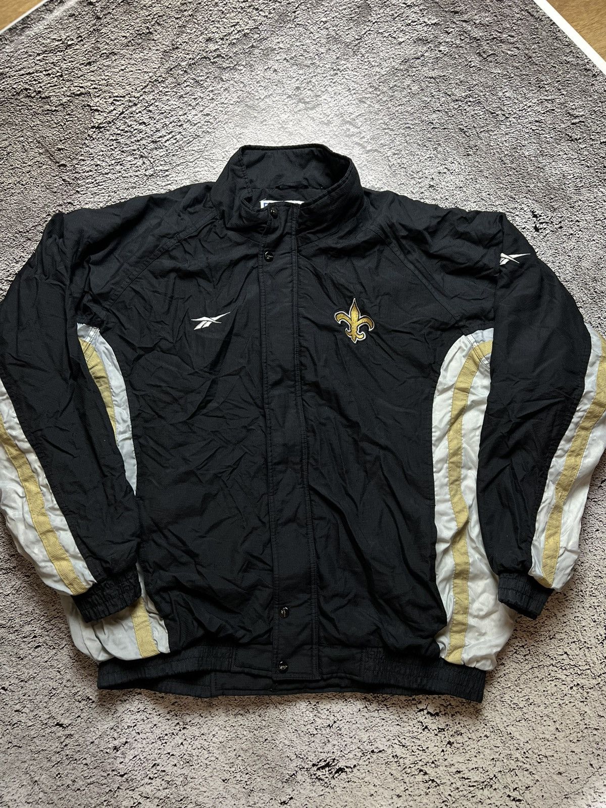Reebok VTG 90’s New Orlean Saints NFL reebok bomber jacket Size US XL / EU 56 / 4 - 1 Thumbnail