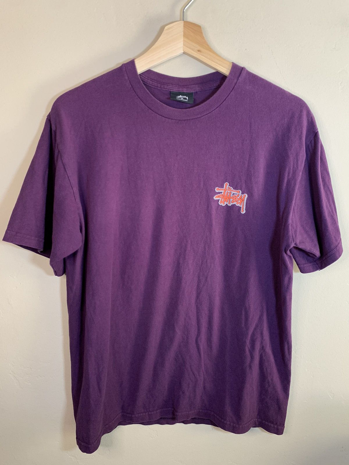 Designer × Stussy × Vintage *RARE* Stussy Checkerboard Logo T-Shirt - Medium Size US M / EU 48-50 / 2 - 2 Thumbnail