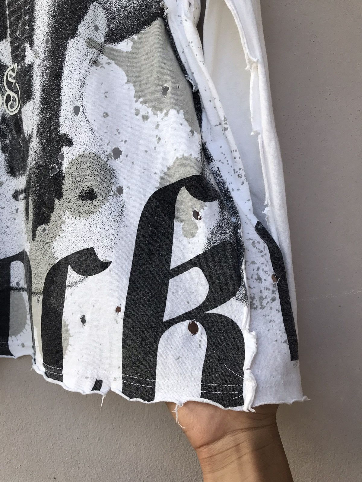 Japanese Brand Thrashed ModishGaze Venus of Rock Distressed Longsleeve Tee Size US L / EU 52-54 / 3 - 6 Thumbnail
