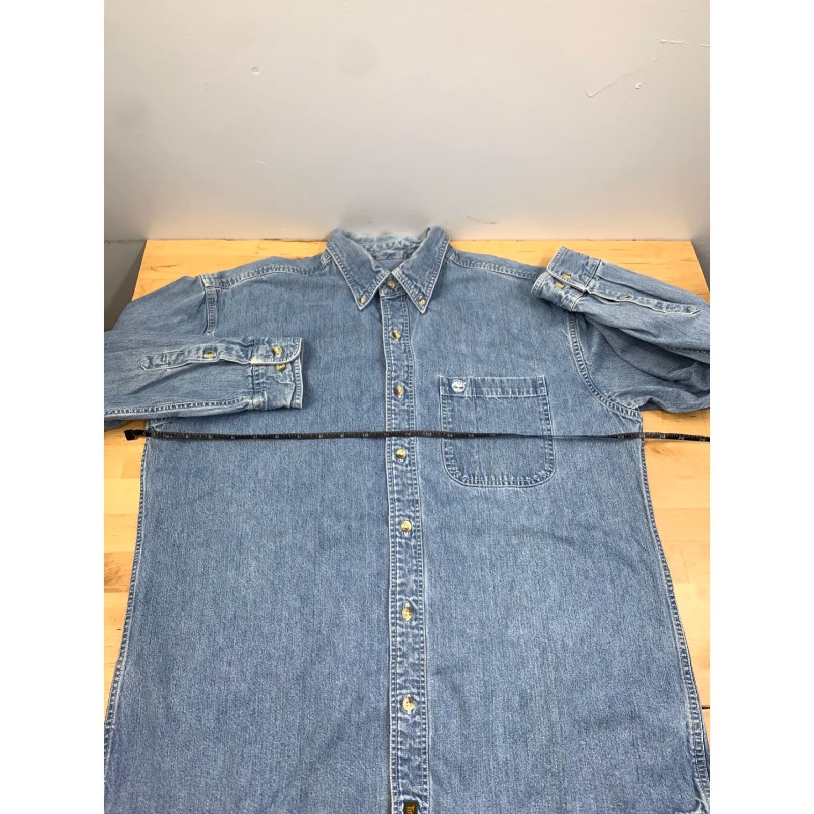 Timberland VINTAGE Timberland Shirt Mens M Denim Rugged Fit Button-Down Long Sleeve Blue Casual Workwear 90s Western Classic Mens Size US M / EU 48-50 / 2 - 4 Thumbnail