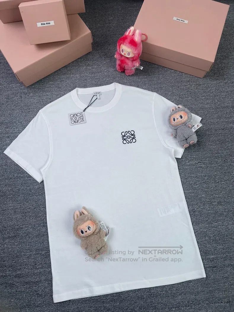 Loewe LOEWE Logo embroidered round neck loose T-shirt Size XS / US 0-2 / IT 36-38 - 1 Thumbnail