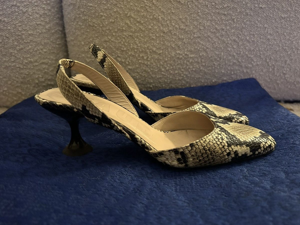 Staud Staud snake skin open back kitten herks Size US 7 / IT 37 - 3 Thumbnail