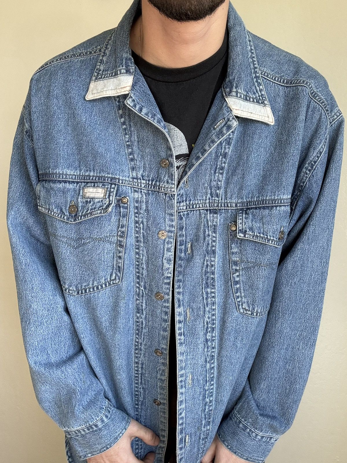 UNIONBAY × Vintage Vintage Union Bay Denim Button Up Shirt Size US L / EU 52-54 / 3 - 6 Thumbnail
