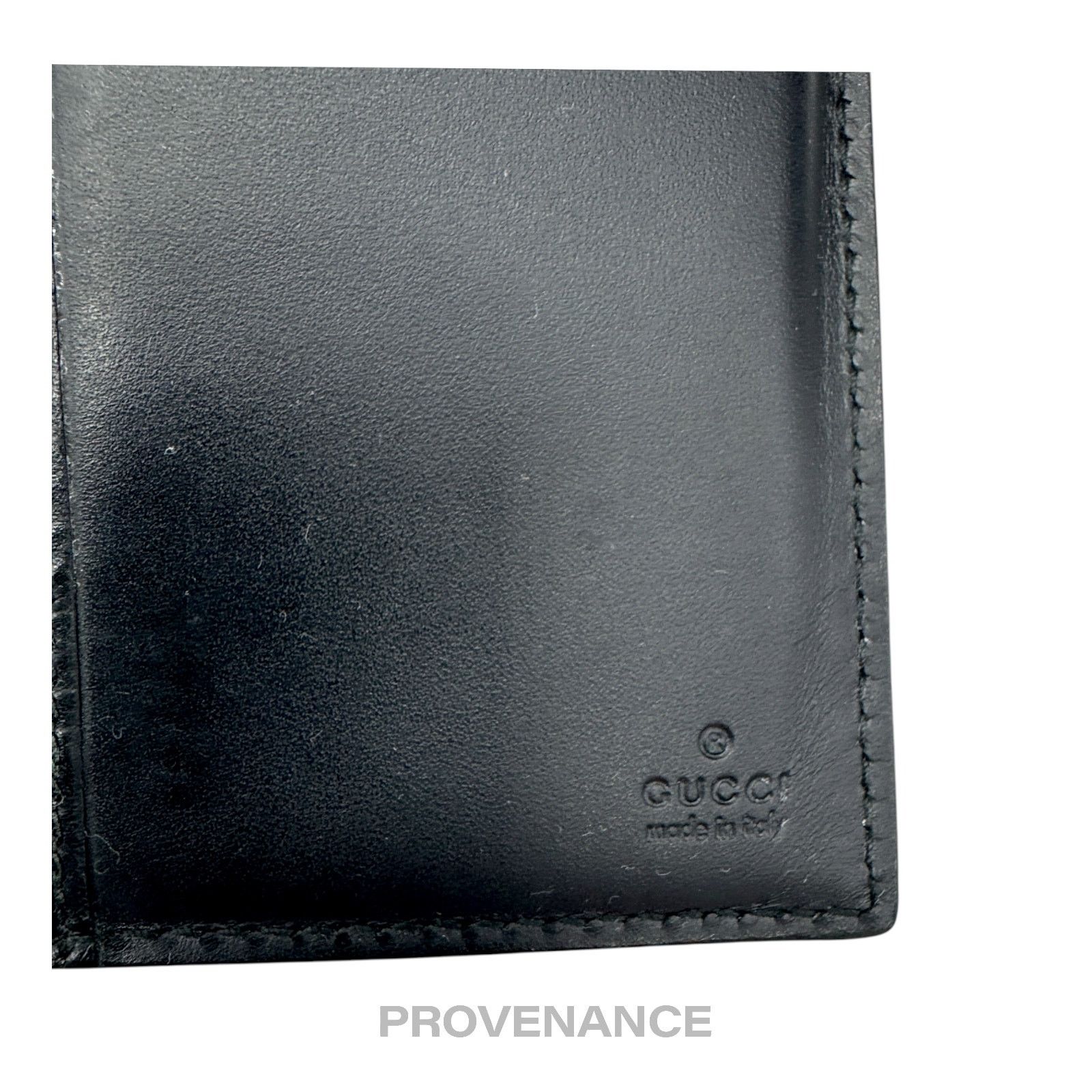 Gucci 🔴 Gucci Long Wallet - Black Guccissima Leather Size ONE SIZE - 9 Thumbnail