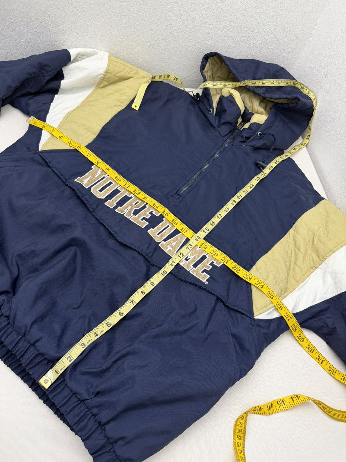 Majestic Vintage 90s Notre Dame Fighting Irish Majestic Anorak Jacket Size US L / EU 52-54 / 3 - 10 Thumbnail