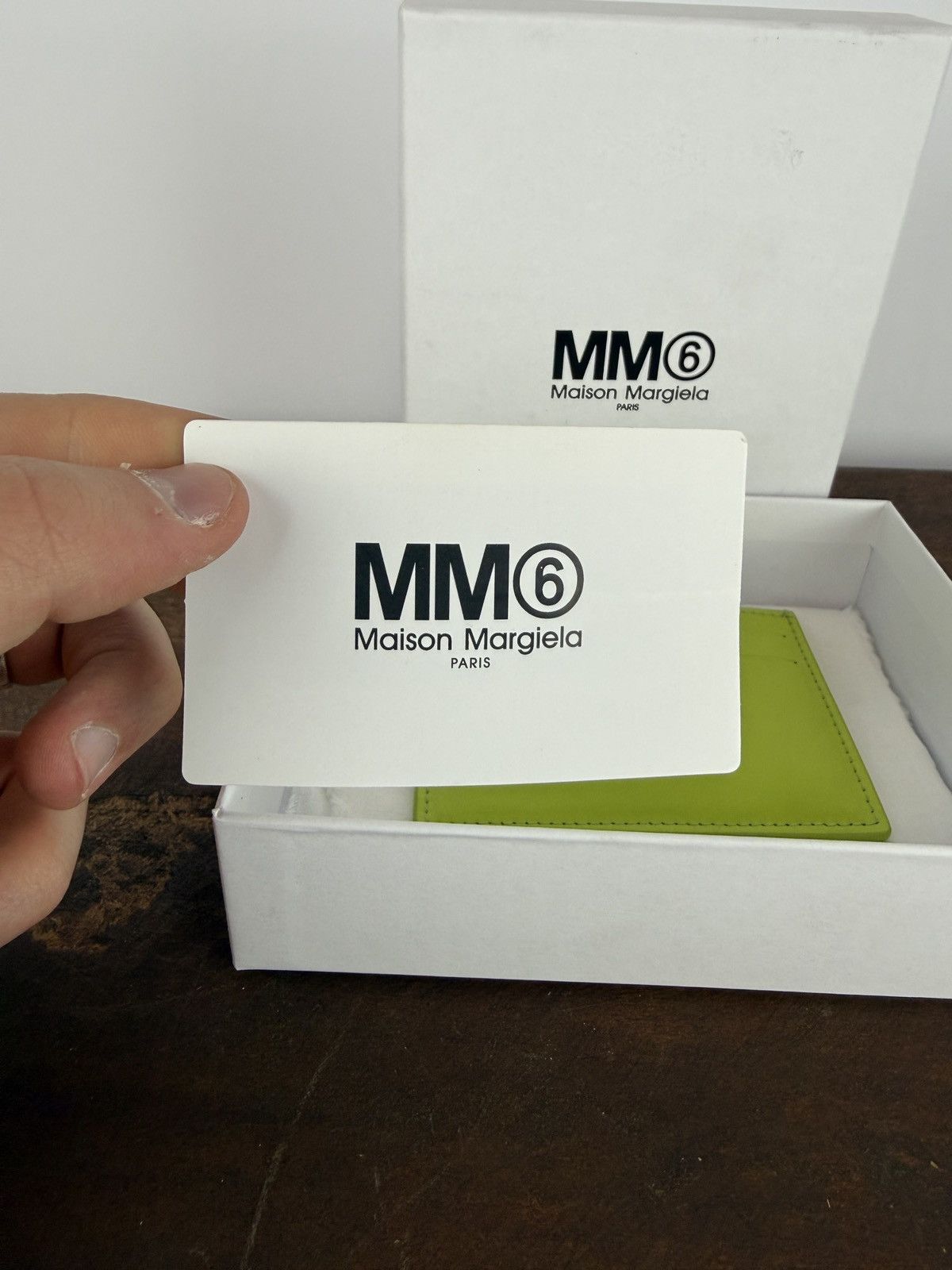 Maison Margiela Green lime Maison Martin Margiela card holder (new with box) Size ONE SIZE - 6 Thumbnail