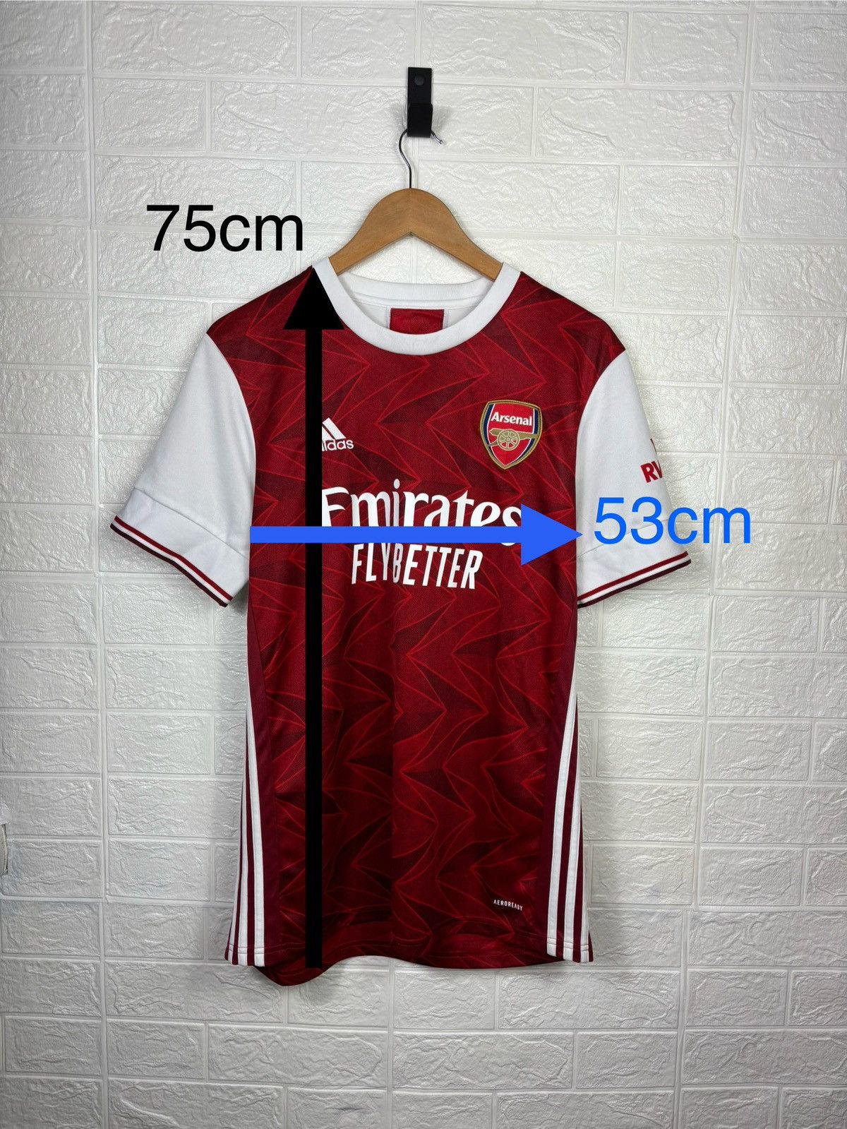 Adidas ARSENAL LONDON 2020 2021 HOME FOOTBALL SHIRT SOCCER JERSEY Size US L / EU 52-54 / 3 - 2 Thumbnail