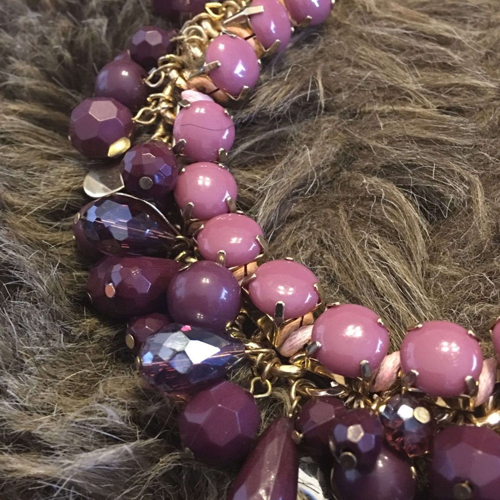 Jewelry Talbots misty lavender cluster beaded necklace Size ONE SIZE - 7 Thumbnail
