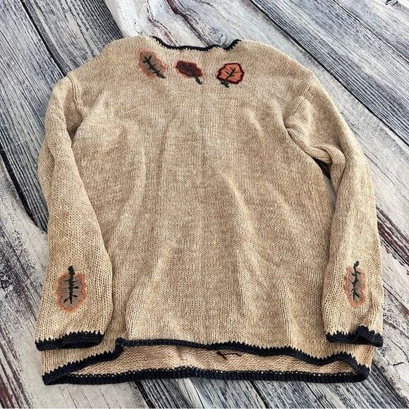 Vintage Vintage White Stag Cozy Bear Raking Leaves Oversized Sweater Size L / US 10 / IT 46 - 3 Thumbnail