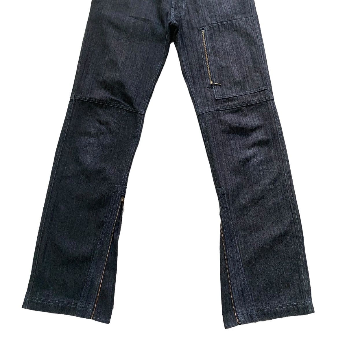 Japanese Brand NCFM Denim Cargo Zipper Flare Pant Size US 30 / EU 46 - 7 Thumbnail