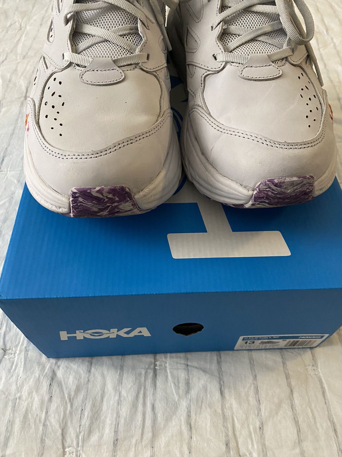 Hoka Hoka One One Clifton L BP Vibrant Bloom Grey Sz13 Size US 13 / EU 46 - 5 Thumbnail