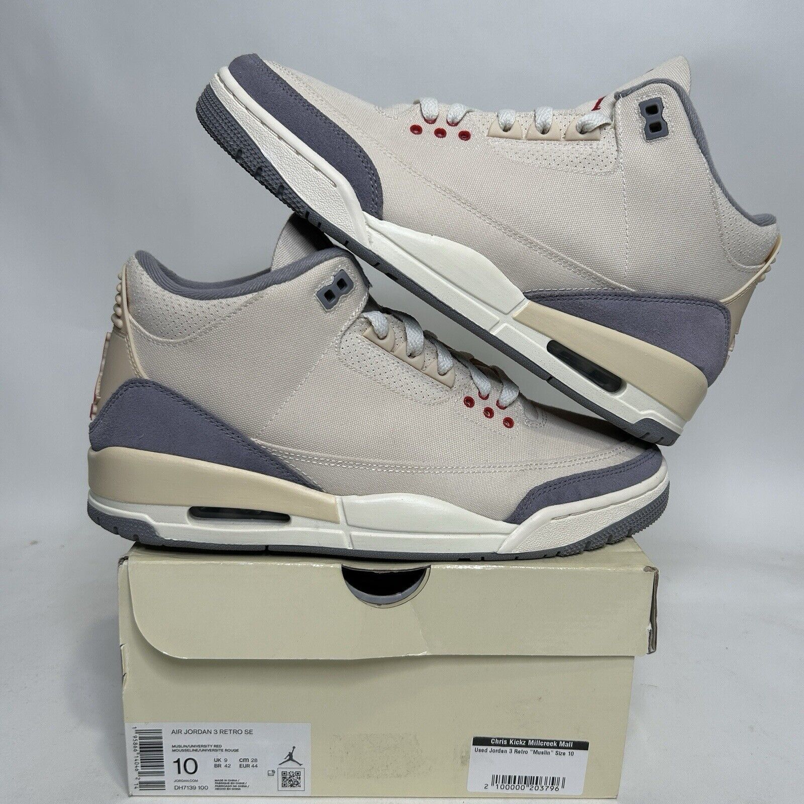 Jordan Brand Nike Air Jordan 3 Retro SE “Muslin” 2024 Size US 10 / EU 43 - 1 Thumbnail