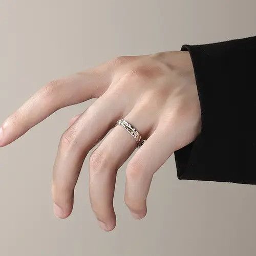 Jewelry Vibe Jewelry Rings Open Size Chrome Ring (Size 7-13) Size ONE SIZE - 3 Thumbnail