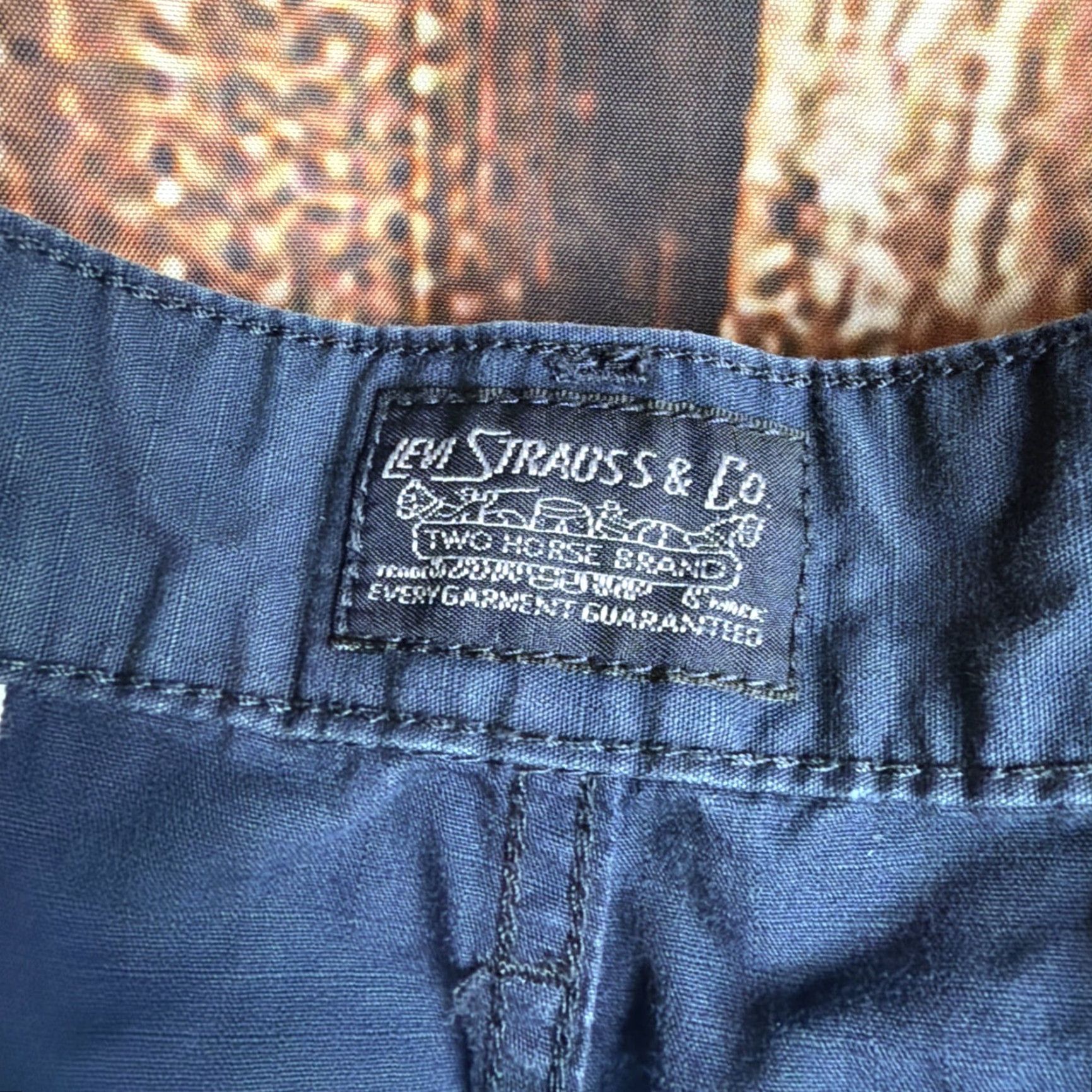 Levi's Levi's Cargo Shorts Mens 34 Navy Blue 100% Cotton Comfort Size US 34 / EU 50 - 3 Thumbnail