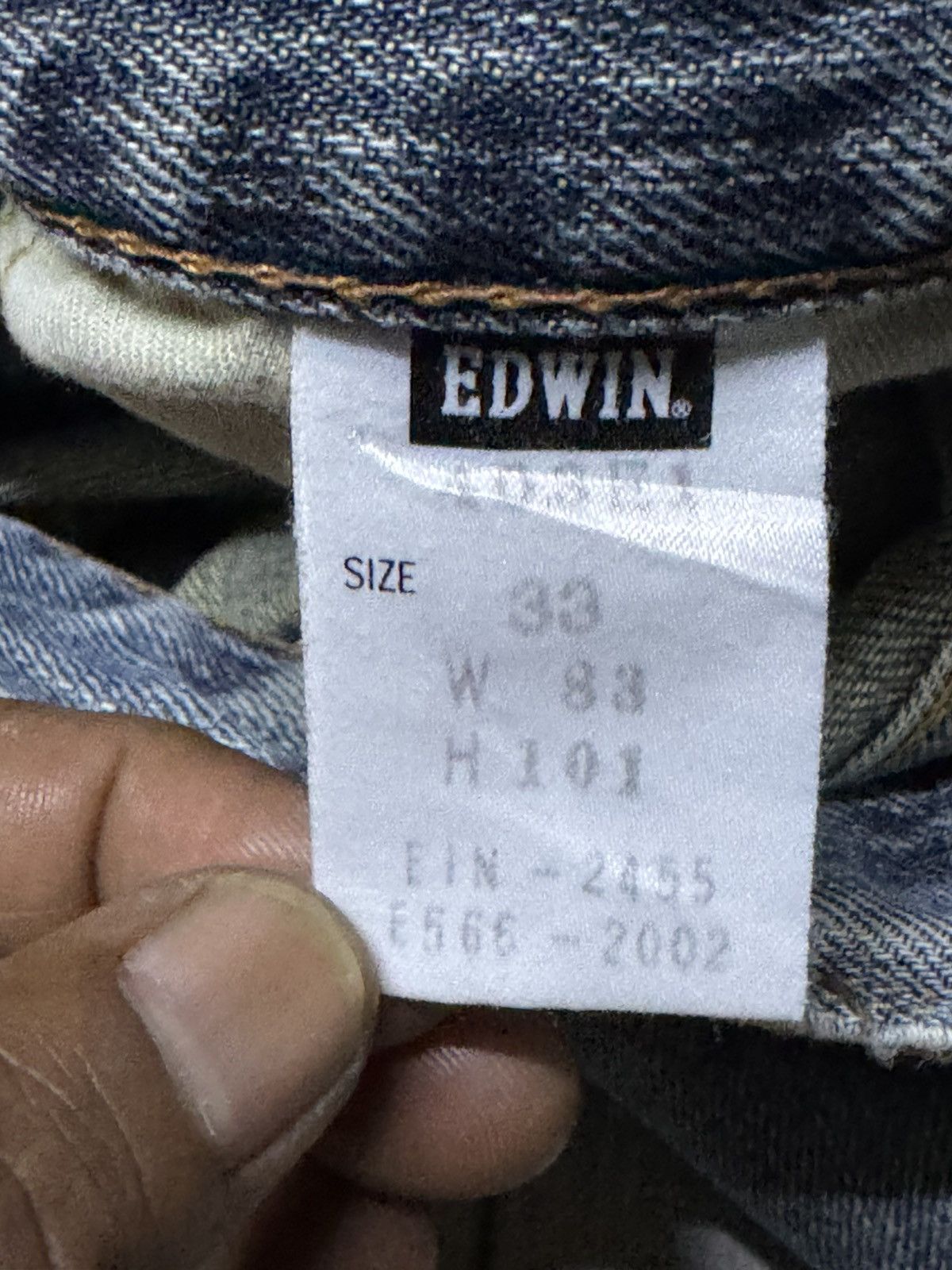 Edwin Vintage Edwin 403 Denim Distressed Loose Jeans Size US 32 / EU 48 - 18 Thumbnail