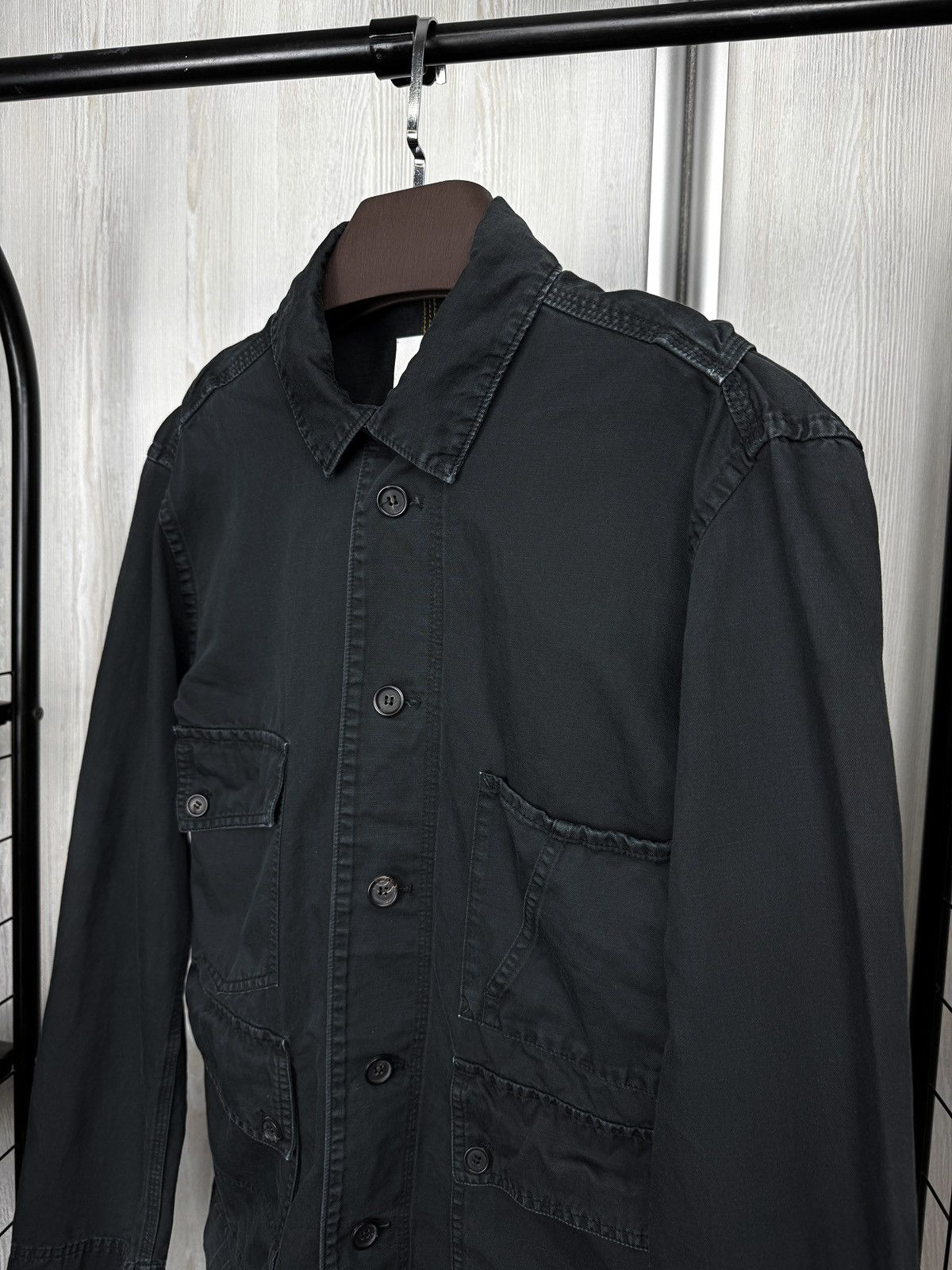 Billy Reid Billy Reid black faded multipocket made in Italy jacket sz S Size US S / EU 44-46 / 1 - 4 Thumbnail