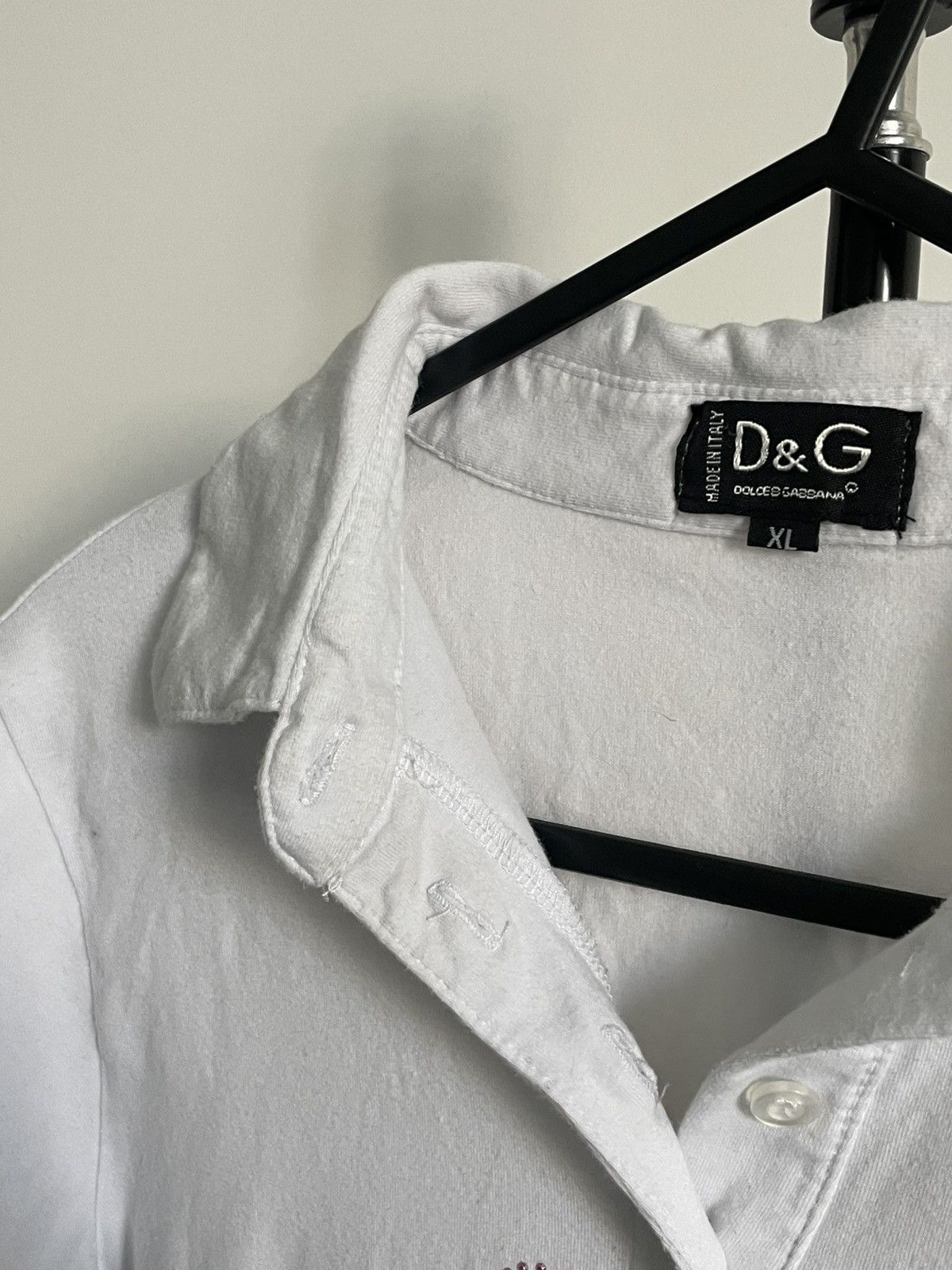 Dolce & Gabbana Vintage Y2K Dolce & Gabbana Polos Crop Shirt RARE Size M / US 6-8 / IT 42-44 - 7 Thumbnail
