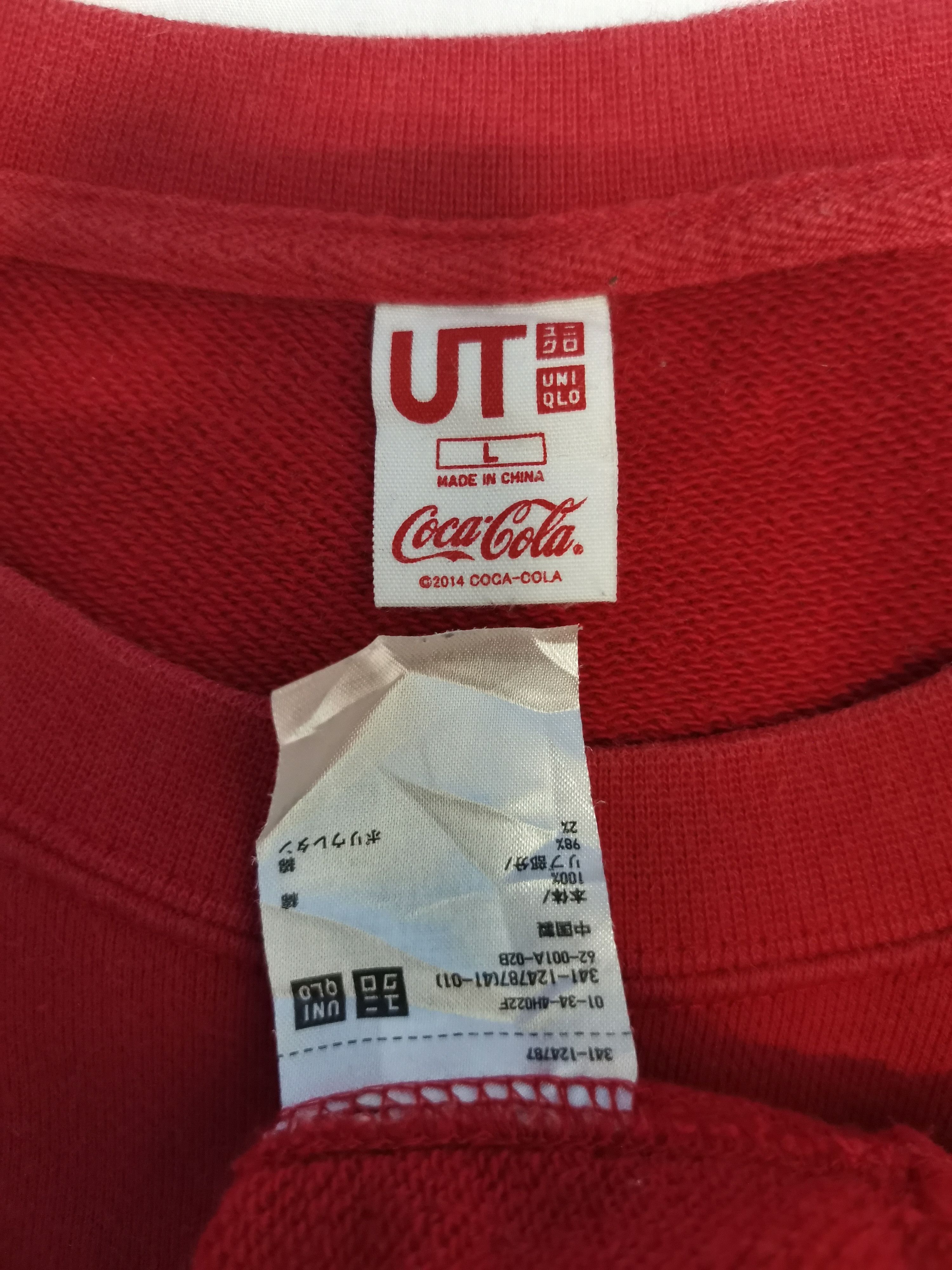 Coca Cola Coca-Cola Sweatshirt Japanese Brand Red Big Logo Size US L / EU 52-54 / 3 - 3 Thumbnail