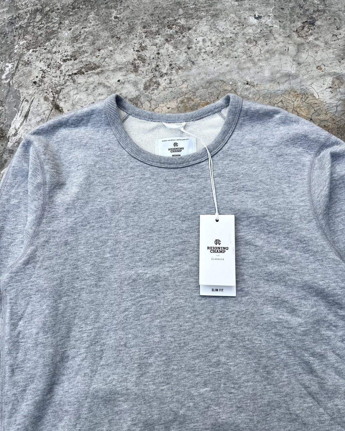 Midweight Terry Crewneck in Gray, Men's — image 2 of 6