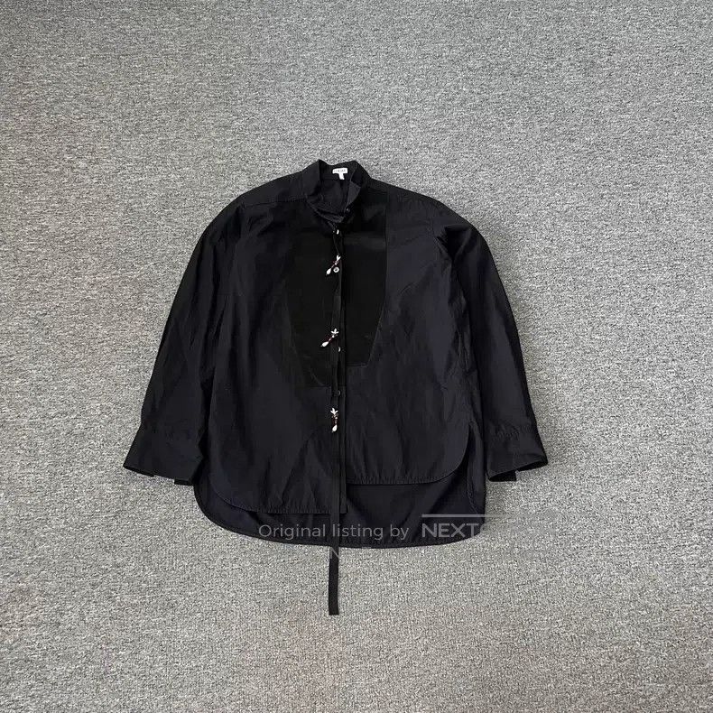 Loewe Beaded asymmetric long-sleeve shirt