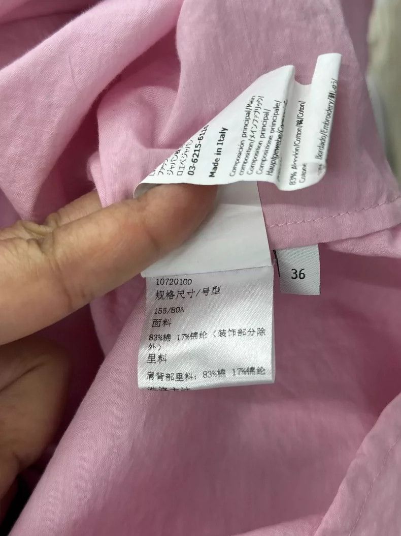 Loewe LOEWE Pink letter logo shirt long sleeve top Size S / US 4 / IT 40 - 6 Thumbnail