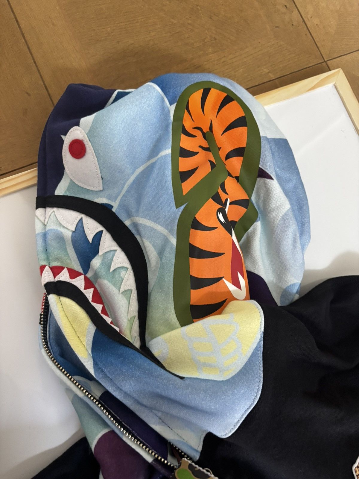 Bape Authentic ape bape x BAYC relaxed fit shark full zip hoodie Size US M / EU 48-50 / 2 - 5 Thumbnail