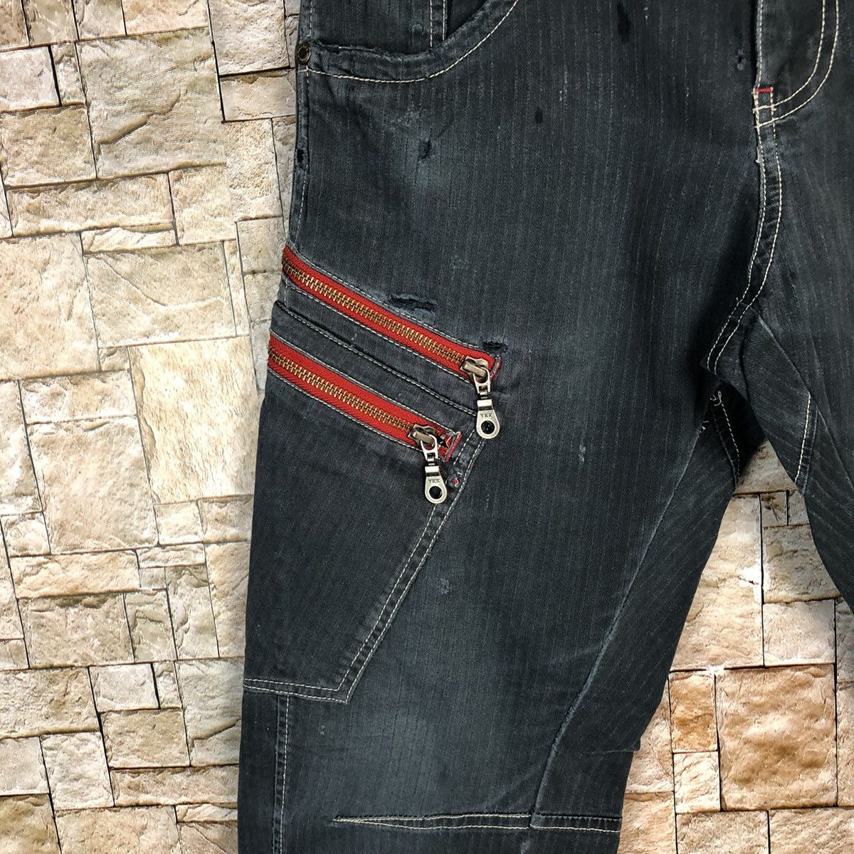 Japanese Brand Hummer Blue Cargo utility tactical Multipocket Pants #A723 Size US 28 / EU 44 - 10 Thumbnail
