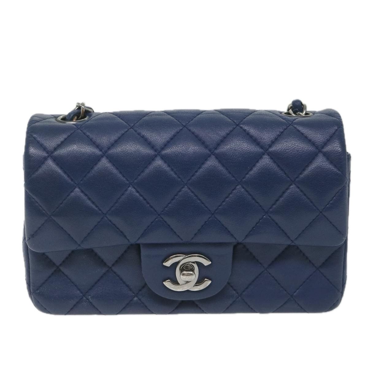 image of Chanel Matelassé Shoulder in Navy, Women's