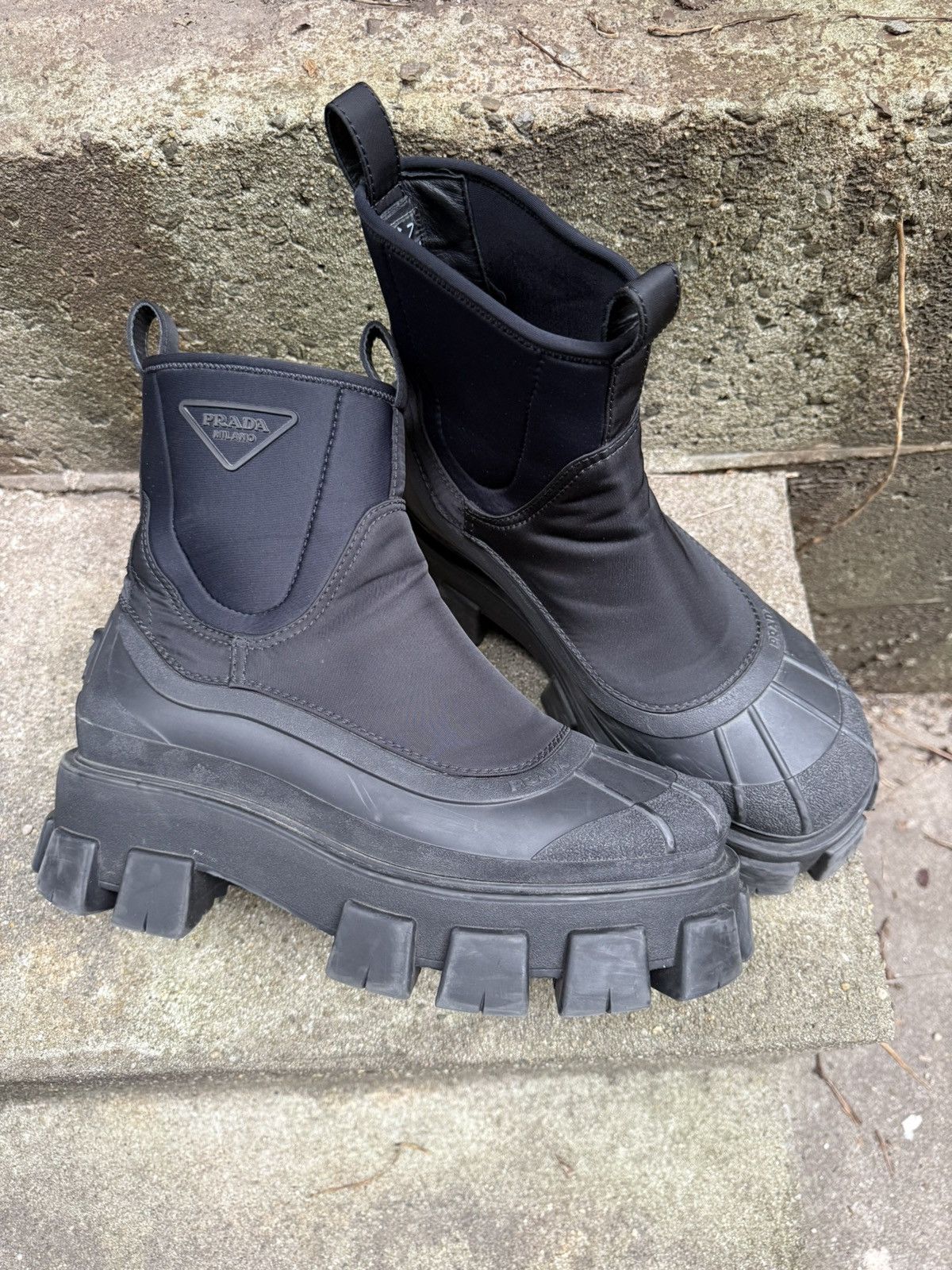 Prada Prada Renylon Garbodine Boots 42 Size US 9 / EU 42 - 1 Thumbnail