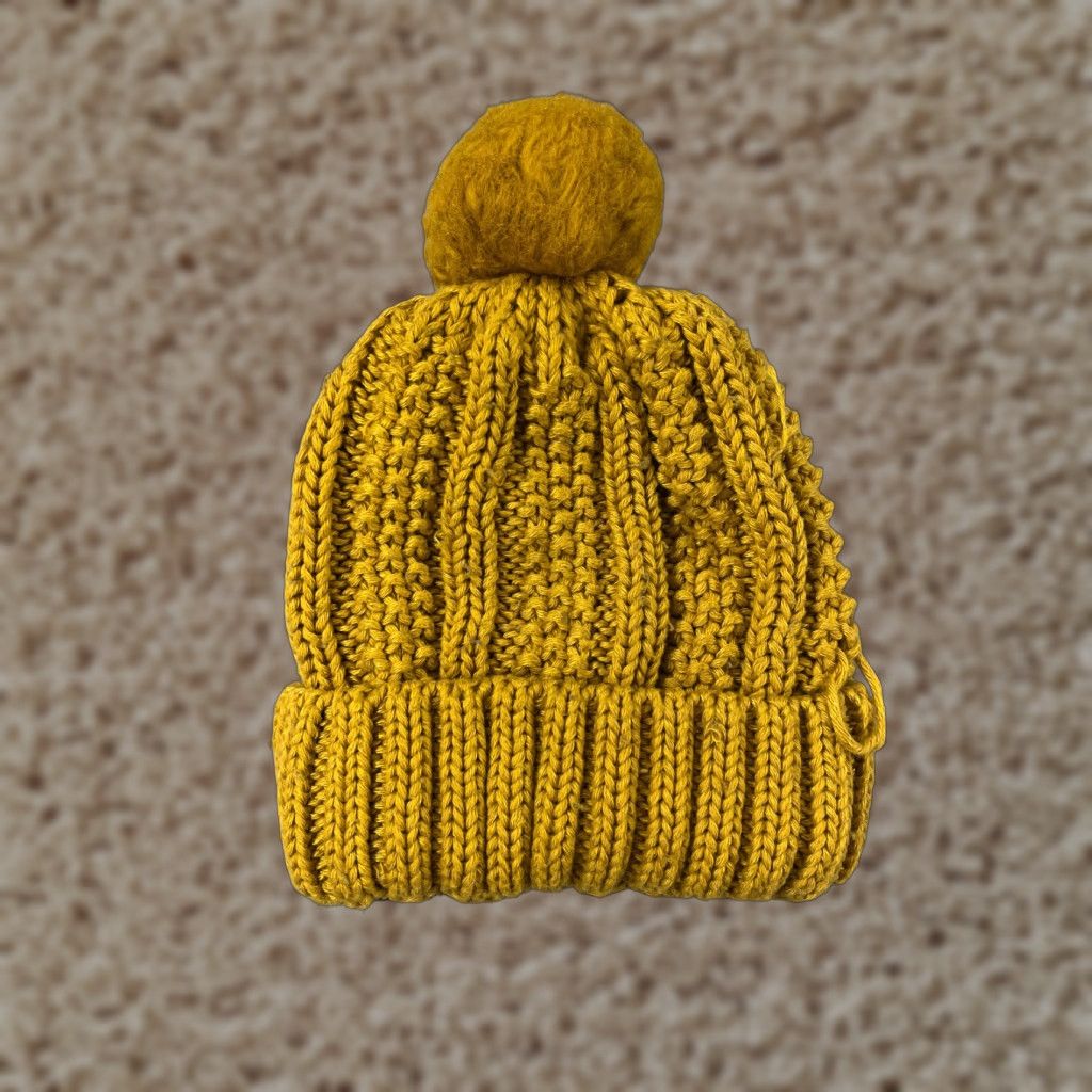 Vintage Time And Tru Beanie Womens Time And Tru Beanie Yellow Knit One Size Lined Adjustable Winter Toque Hat Womens Beanie Time And Tru Yellow Knit Beanie Size ONE SIZE - 1 Thumbnail