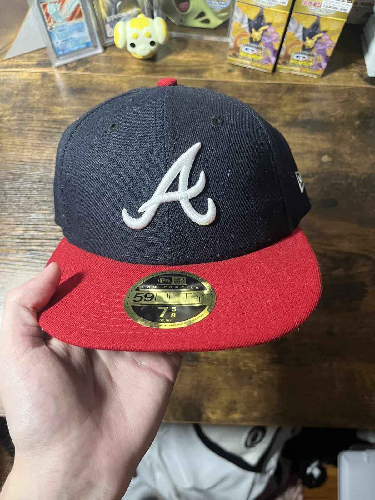 Other Atlanta braves red and blue fitted hat size 7 5/8 Size ONE SIZE - 1 Thumbnail