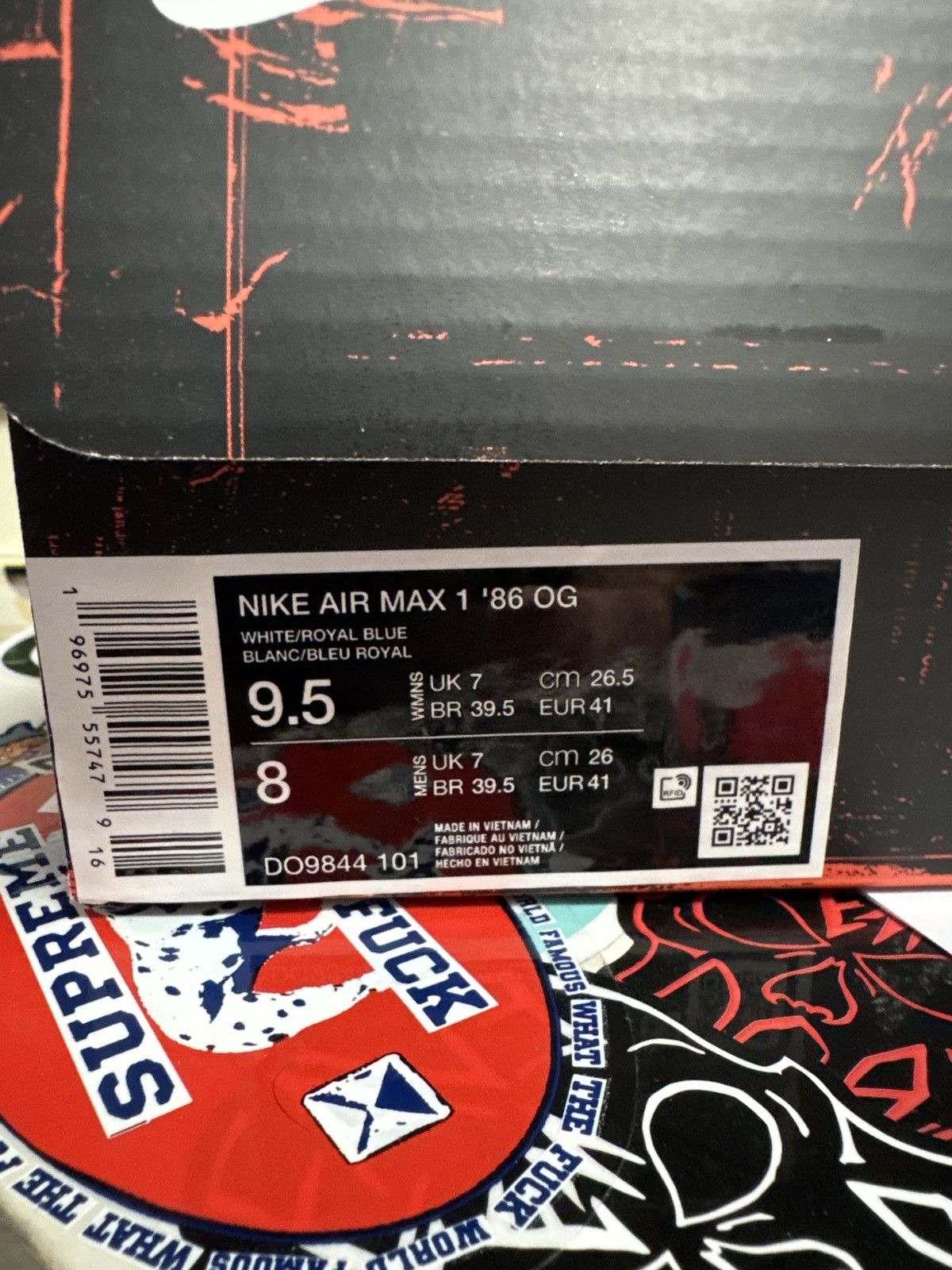 Nike Royal Air Max 1 ‘86 OG (Big Bubble) Size US 8 / EU 41 - 8 Thumbnail
