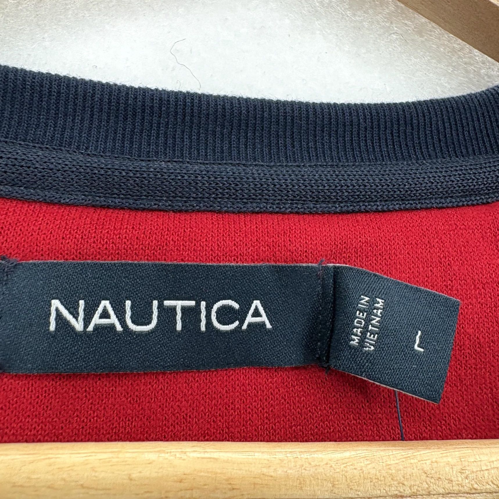 Nautica Nautica Sweatshirt Mens L Blue Fleece Crewneck Pullover Logo Graphic Print Nautical Preppy Size US L / EU 52-54 / 3 - 4 Thumbnail
