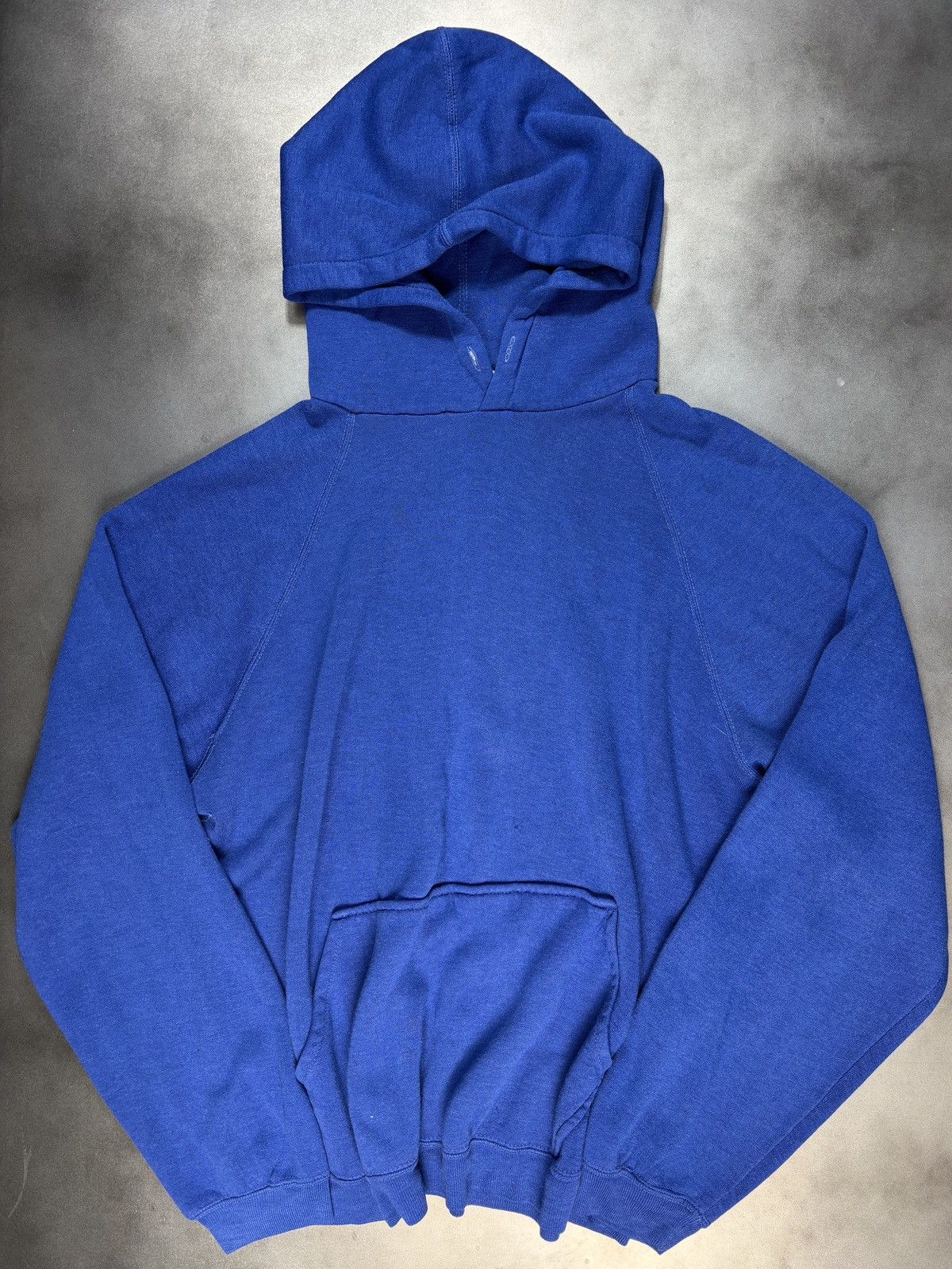 Champion × Other × Vintage 1980s Raglan Hoodie Vintage Pullover Sweatshirt 50/50 Blue Size US M / EU 48-50 / 2 - 1 Thumbnail